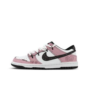 Nike Кроссовки для скейтбординга Dunk Gorilla Mischievous XJDD Lucky Adventure Low Top Unisex бело-розовые