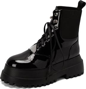 Женские ботильоны Roimaash на платформе, 159 Patent-Black