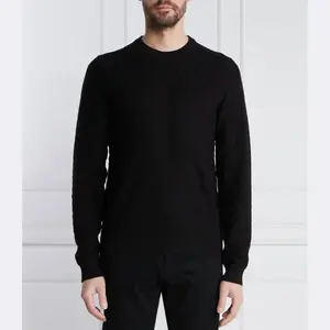 Palwino шерстяной свитер классического кроя Boss, черный