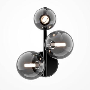 Настенный светильник Maytoni Decorative Lighting Dallas Typ A, дымчатое стекло / металл - 3-световой