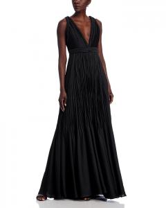 Плиссированное платье Hazel Ungaro, черный