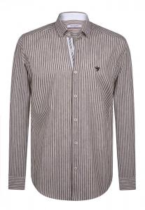 Рубашка обычного кроя на пуговицах Felix Hardy, коричневый