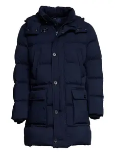 Пуховик с капюшоном Fay, синий
