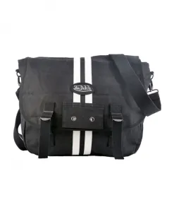 Сумка-Мессенджер - черная, хлопковая Von Dutch, черный