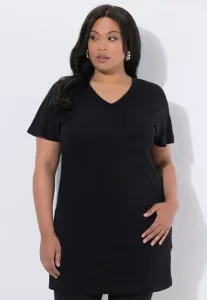 Базовая футболка vausschnitt flügelhalbarm Ulla Popken, Black