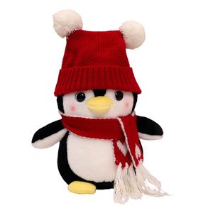 Очаровательная плюшевая игрушка пингвин с дизайном для питомцев, высота 25см/35см MLING, красный
