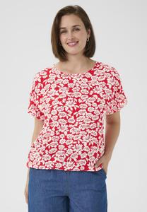 Блуза Kaffe KABEATHE STANLEY, True Red Chalk Flower Print/Red