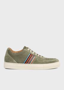 Кожаные кроссовки "Signature Stripe" Paul Smith, цвет Green