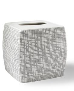 Крышка для фарфоровой коробки для салфеток cestino с рельефным рисунком Cassadecor, Grey