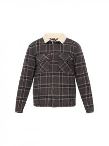 DreiMaster Мужская куртка серого цвета с разноцветными вставками