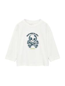 Лонгслив MANGO KIDS Shirt, белый