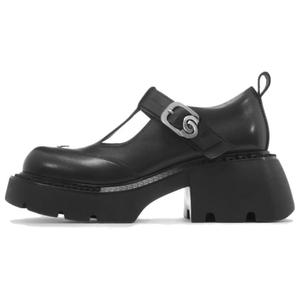 Туфли Мэри Джейн на массивном каблуке для женщин VITTORIO VENTURA, Black