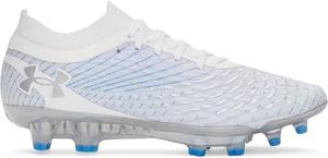 Футбольные бутсы Under Armour Unisex Magnetico Select 4 FG - подошва из термополиуретана с коническими шипами, Whthalo Gray