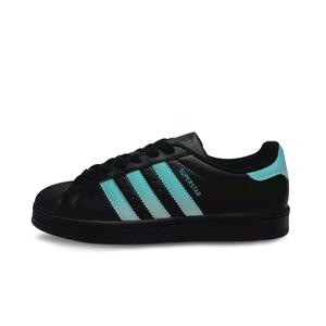 Adidas Originals Суперстар лоу-топ скейтборд обувь унисекс черный зеленый, цвет Black Green