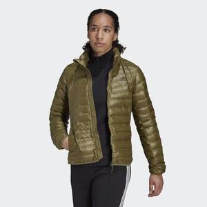 Женский пуховик Adidas, оливково-зеленый