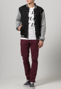 Куртка-бомбер 2 TONE COLLEGE  Urban Classics, черный