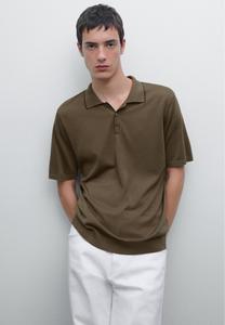 Поло Massimo Dutti POLO NECK SHORT SLEEVE, Khaki