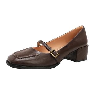 TATAYA Туфли Мэри Джейн для женщин в темно-коричневом цвете, цвет Dark Brown