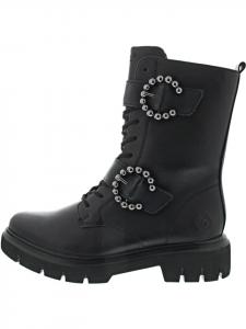 Remonte Черные ботинки на шнуровке