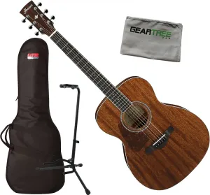 Акустическая гитара Ibanez AC340L Artwood Traditional для левшей, открытый пористый натуральный, с сумкой, стойкой и тканью