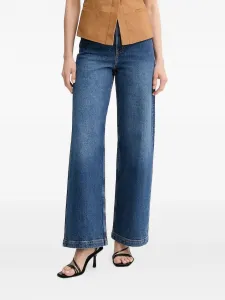 Широкие джинсы с завышенной талией MUNTHE, синий