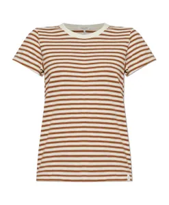 Футболка в полоску Rag & Bone, бежевый