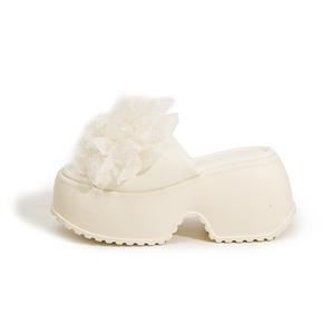 Подошва из резиновой пены, тихая, нескользящая, износостойкая, амортизирующая, женские сандалии Milan love song, Beige