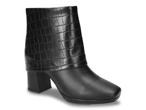 Ботинки Easy Street Sutton Bootie, Black Croc Print