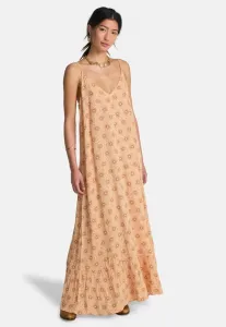 Цыганское длинное платье без спинки Billabong, Soft Peach