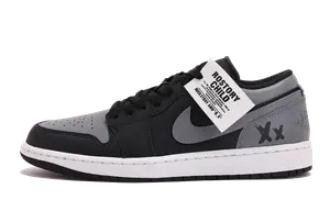Баскетбольные кроссовки Air 1 с износостойким покрытием, низкие, винтажные, унисекс, черно-серые Jordan, Dark Gray