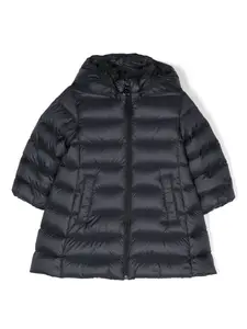 Пуховик с капюшоном Moncler Enfant, синий