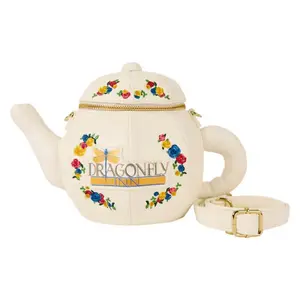 Сумка через плечо Loungefly Dragonfly Inn Teapot Shape, бежевый