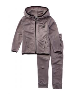 Комплект из двух предметов от New Balance: куртка и брюки из технологического флиса, серый