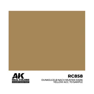 Dunkelgelb Nach Muster-Темно-Желтый, Paint - Real Color, Dropper Bottles (AK-Interactive)