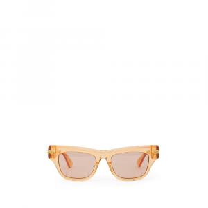 Оранжевые ацетатные солнцезащитные очки Bottega Veneta, оранжевый