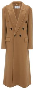 Двустороннее пальто Victoria Beckham цвета «верблюжий», коричневый