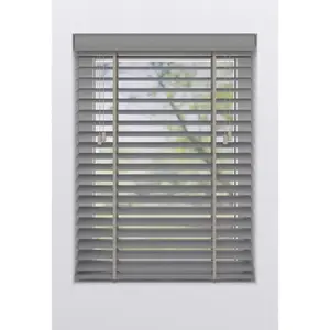Жалюзи для моего дома «Alexia», (1 шт.), из бамбука, с ламелями 50 мм, с приводом от шнура My Home, цвет grau + grau + grau