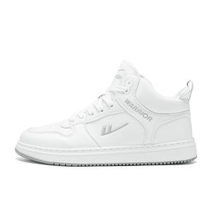 Warrior Wear-Resistant Легкие Увеличивающие Росту Мид-Топ Скейтборд Кроссовки Unisex, Зеленый Белый (Низкий Стиль)