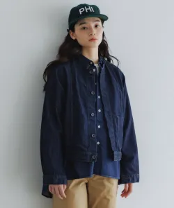 Джинсовая куртка миндального цвета из неравномерной пряжи плотностью 10 унций Dmg, цвет One Wash