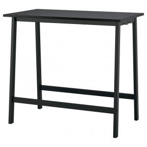 Стол для совещаний IKEA MITTZON, 120x68x105, черный ясень/черный