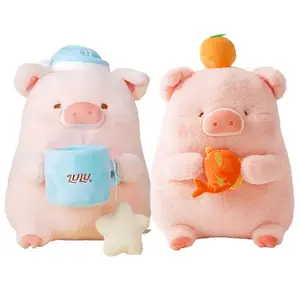 Плюшевая игрушка LuLu Pig Box в виде спящей куклы, высота 31 см M&G SHOP