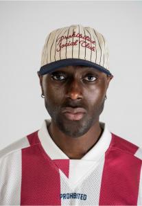 Бейсболка PINSTRIPE PROHIBITED, кремовый