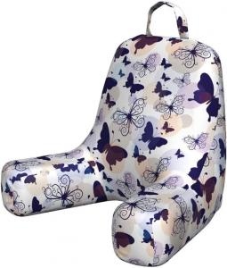 Наволочка для подушки для чтения Ambesonne с изображением бабочек, силуэтов и закрученных крыльев на пастельных тонах, мягкая, без наполнителя, размер S, разноцветная., Multicolor