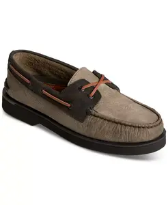 Мужские лодочные туфли Authentic Original 2-Eye с двойной подошвой Sperry, зеленый