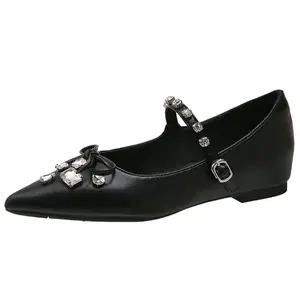 Туфли Мэри Джейн женские Lan Miao, Black