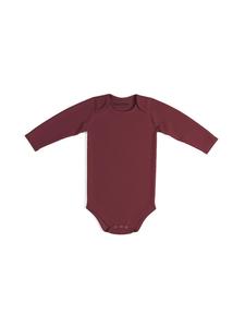 Sämann Детский боди из 100% органического хлопка, с длинными рукавами, ребристая ткань, цвет малиновый