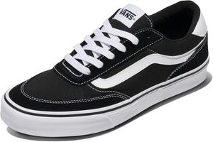 Vans Mens Brooklyn Ls Shoe | Кроссовки Low-top для повседневной носки, прогулок, работы и стиля, Suede/Canvas Black/White