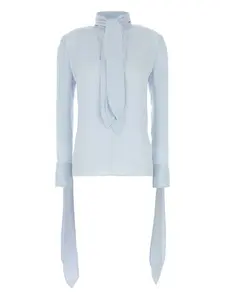 Жаккардовая блузка 72 с монограммой Givenchy, синий