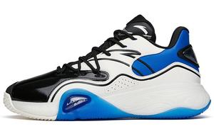 Баскетбольные кроссовки Flash Bubble 1.0 мужские с низким верхом, черные/цвета слоновой кости, белые/ортофорические Anta