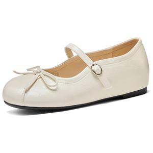 Туфли Мэри Джейн на плоской подошве женские JOSINY, Ecru